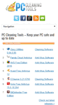 Mobile Screenshot of pccleaningtools.com